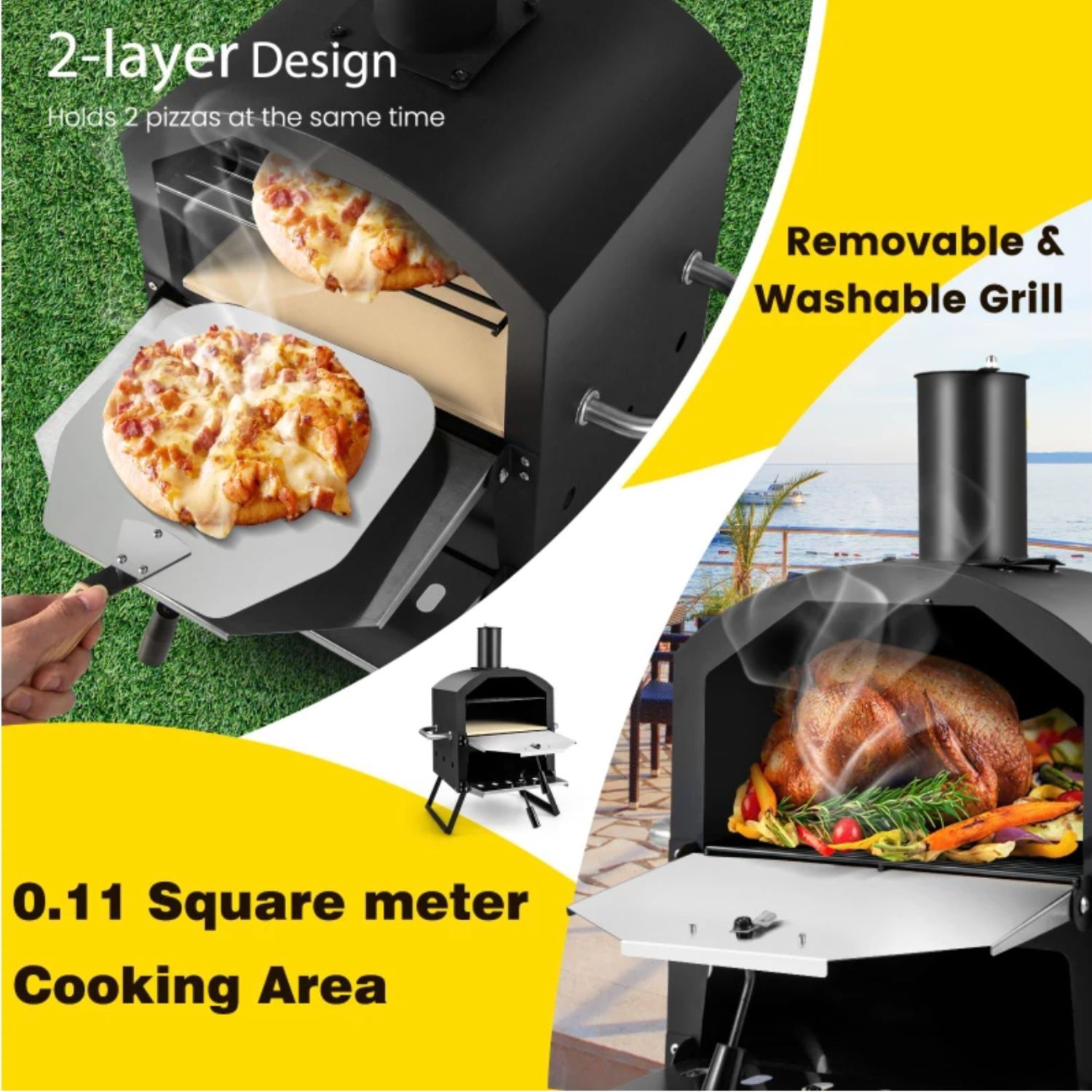 2 Layer Wood Fired Pizza Oven: image 9